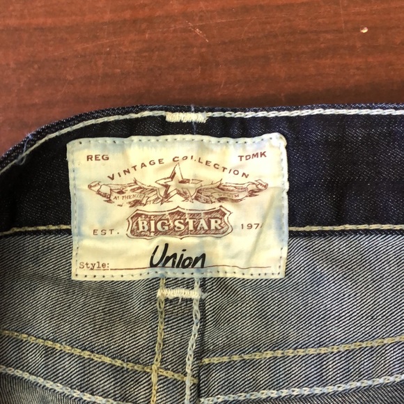 NWT Big Star Union Vintage Jeans, Thick Stitch Embroidered - Picture 8 of 12
